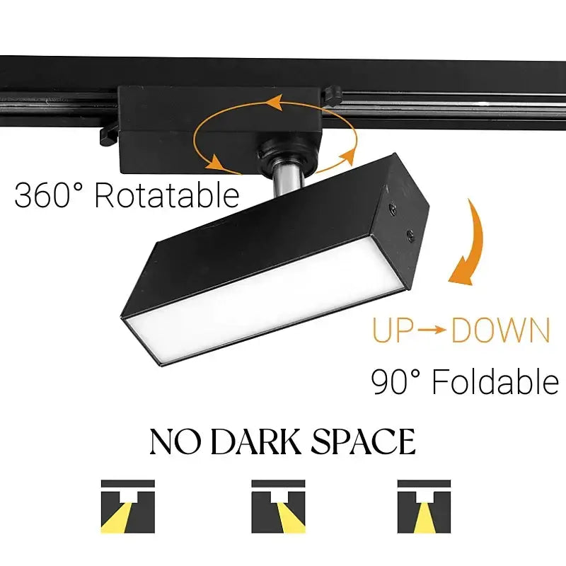 Black Linear Adjustable Track Light