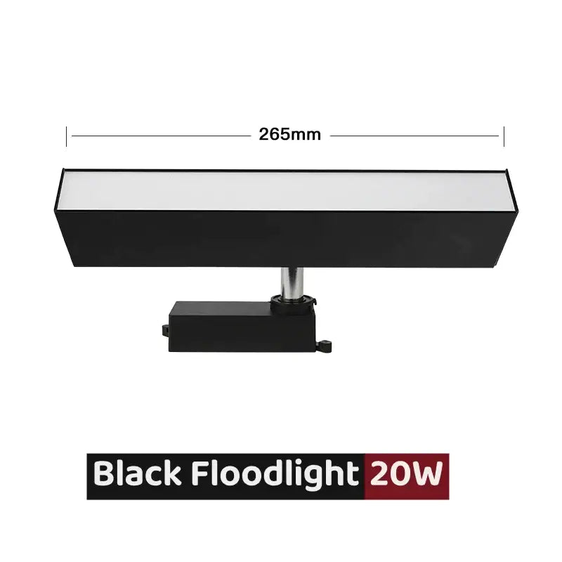 Black Linear Adjustable Track Light