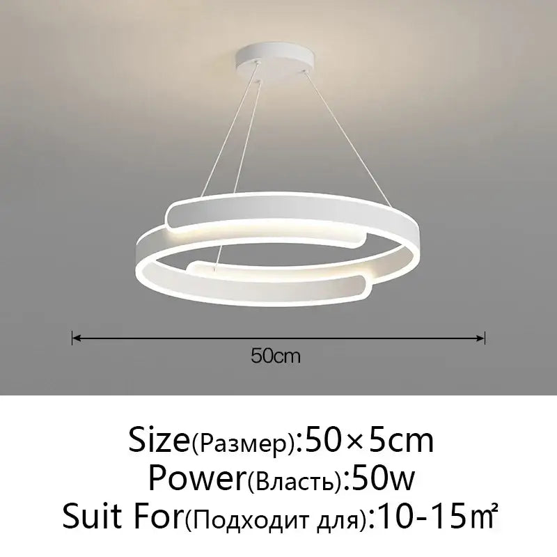 Black LED Ring Pendant