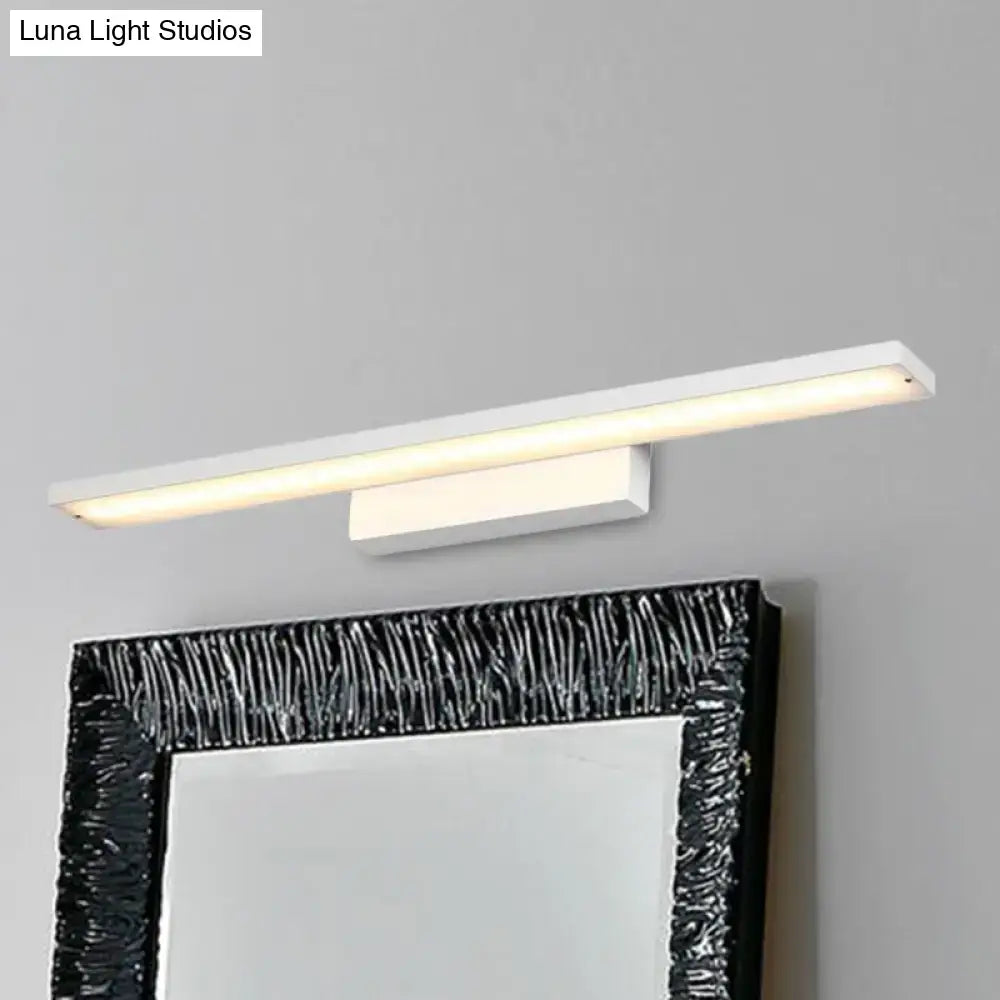 White Acrylic Vanity Light Slim Four-Size