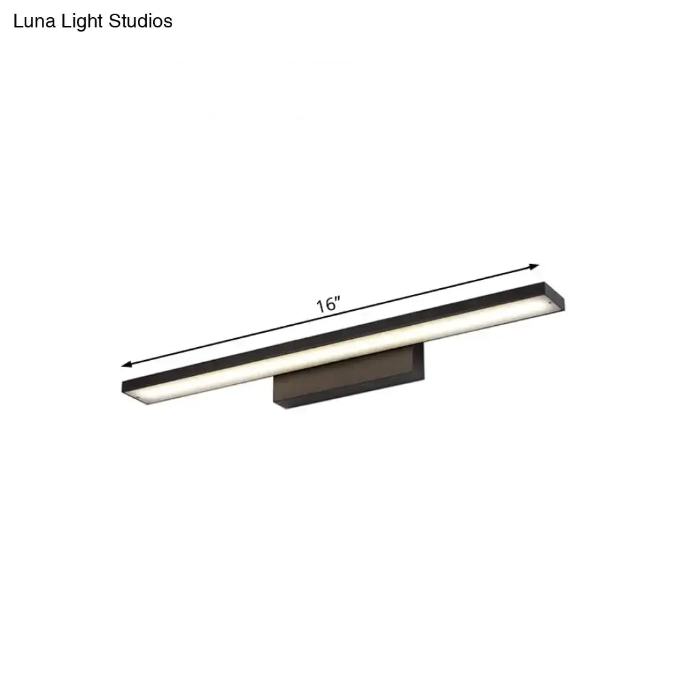 White Acrylic Vanity Light Slim Four-Size