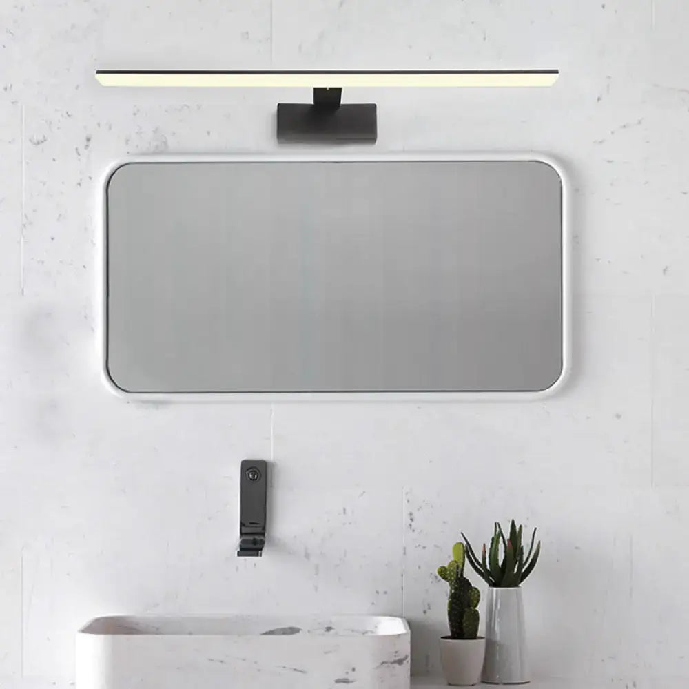 Black Glass Vanity Light