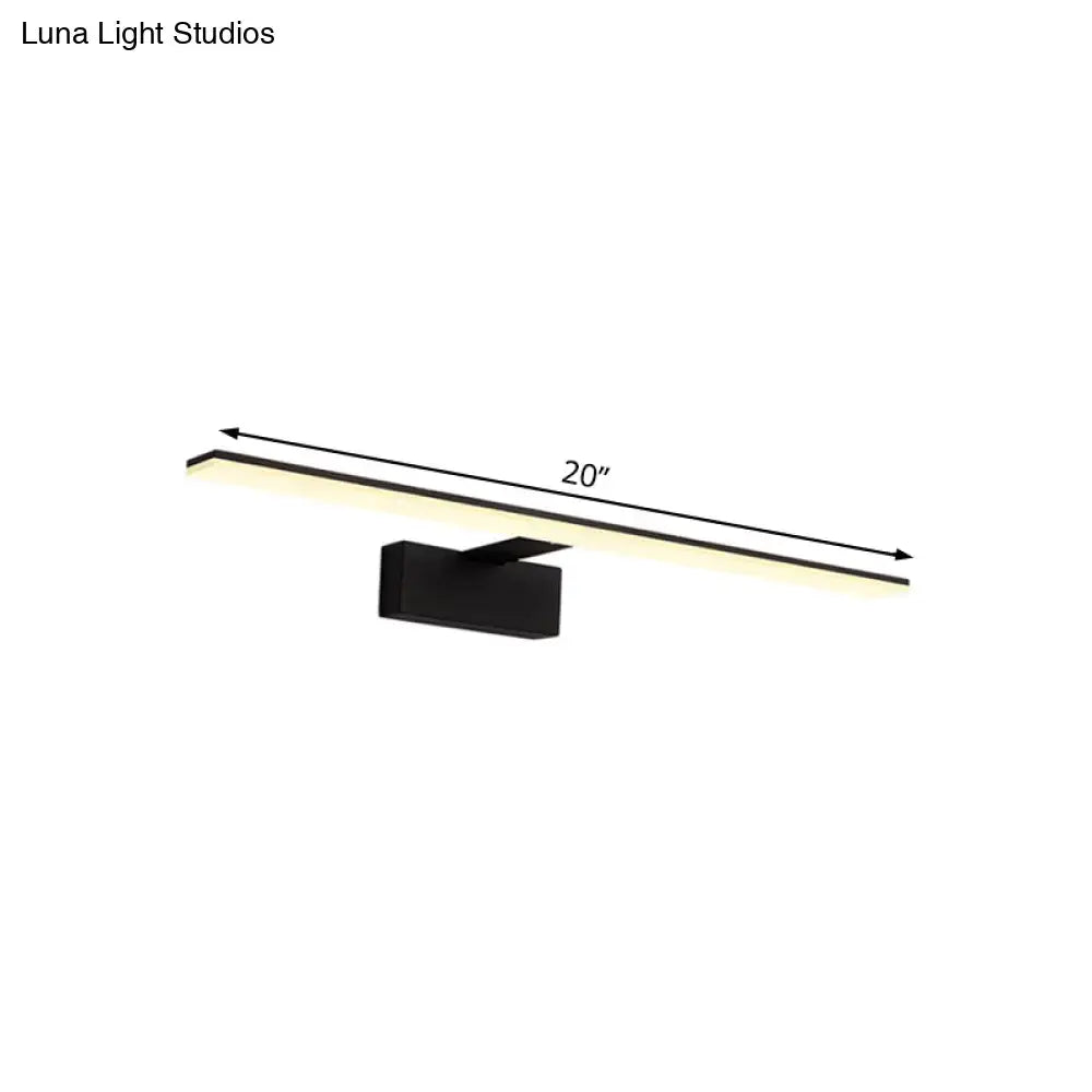 Black Glass Vanity Light