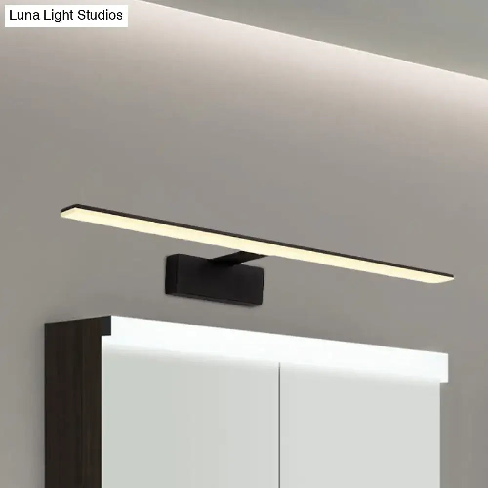 Black Glass Vanity Light