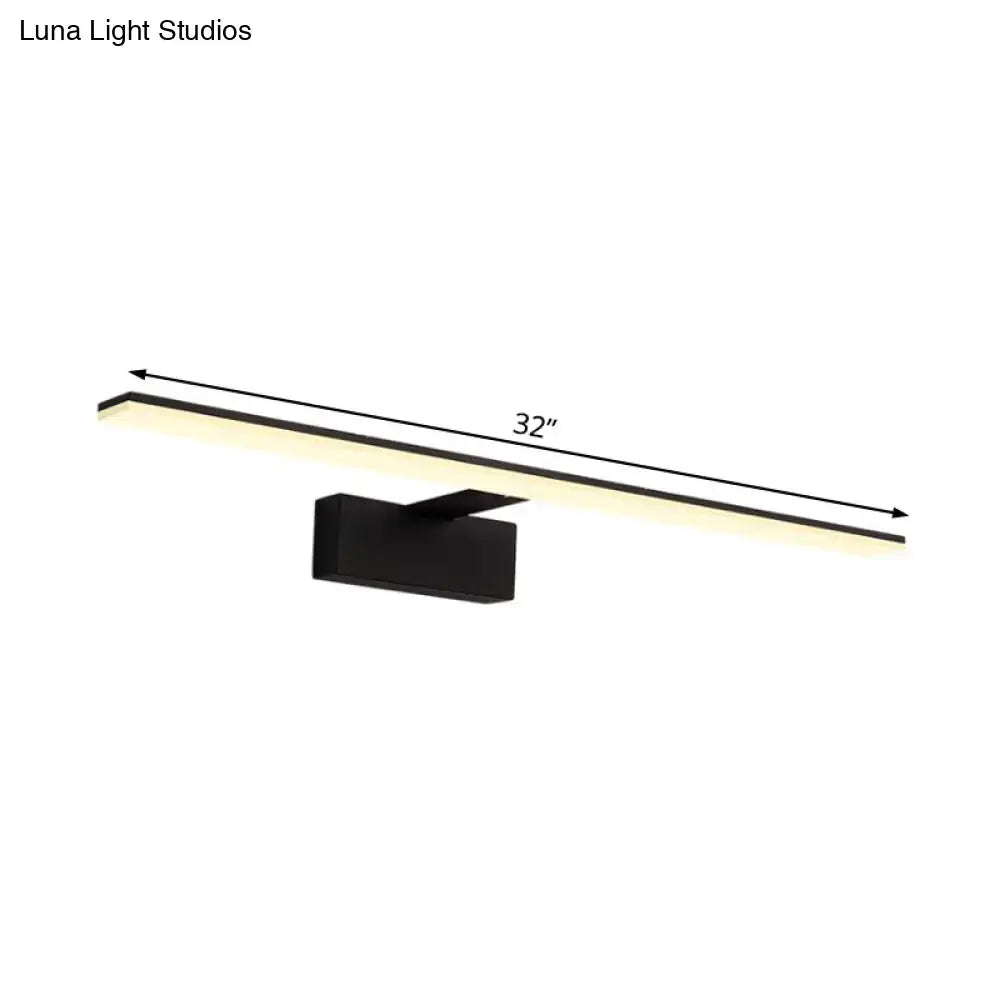 Black Glass Vanity Light