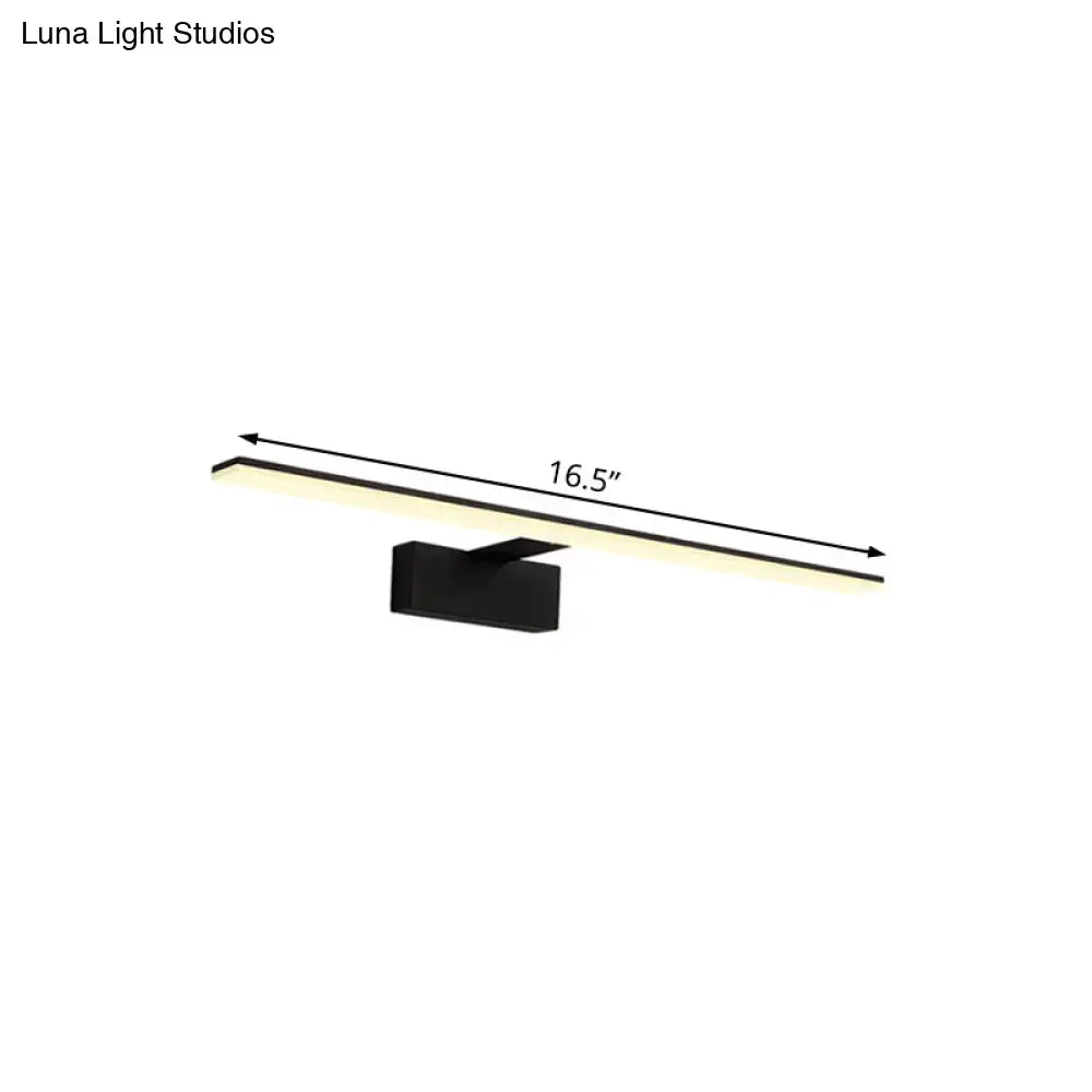 Black Glass Vanity Light