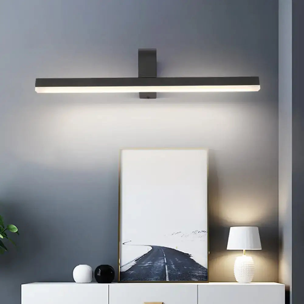 Black Metal Bathroom Sconce