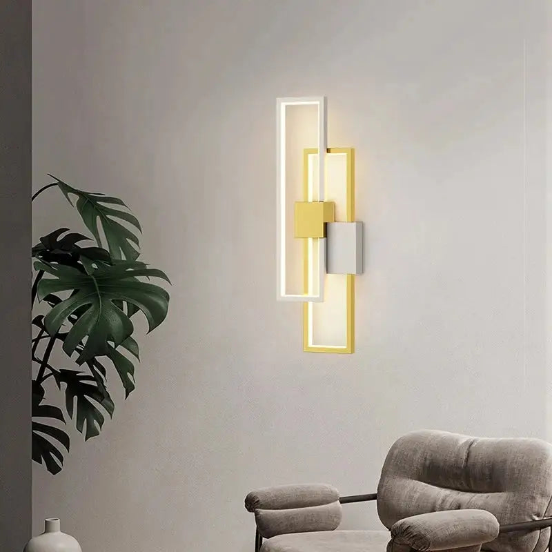 Black Minimalist Wall Lamp with Dimming Feature