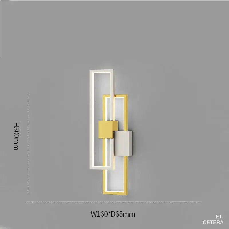 Black Minimalist Wall Lamp with Dimming Feature