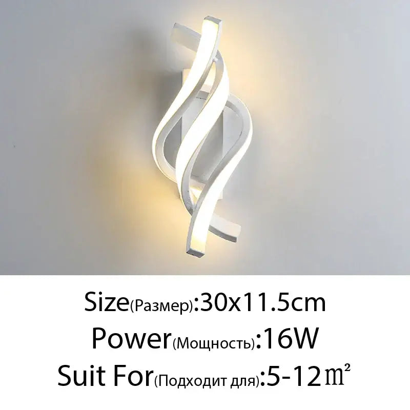 Black Sculptural LED Lamp