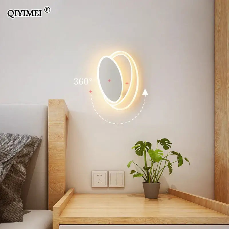 Black Sculptural LED Lamp