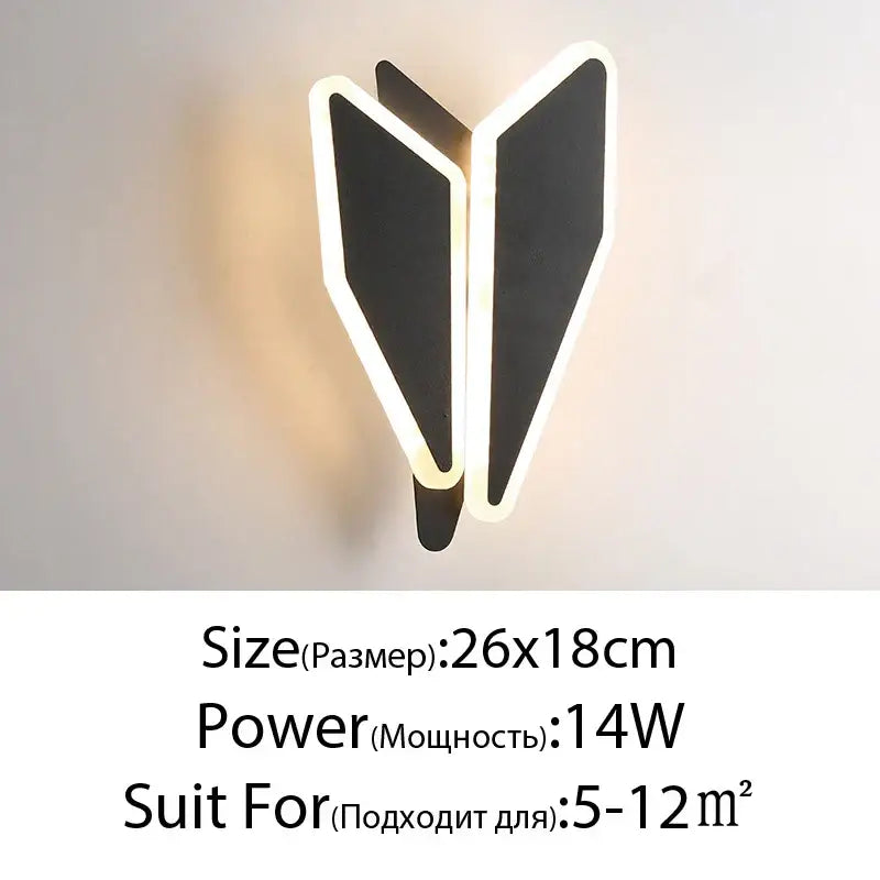 Black Sculptural LED Lamp