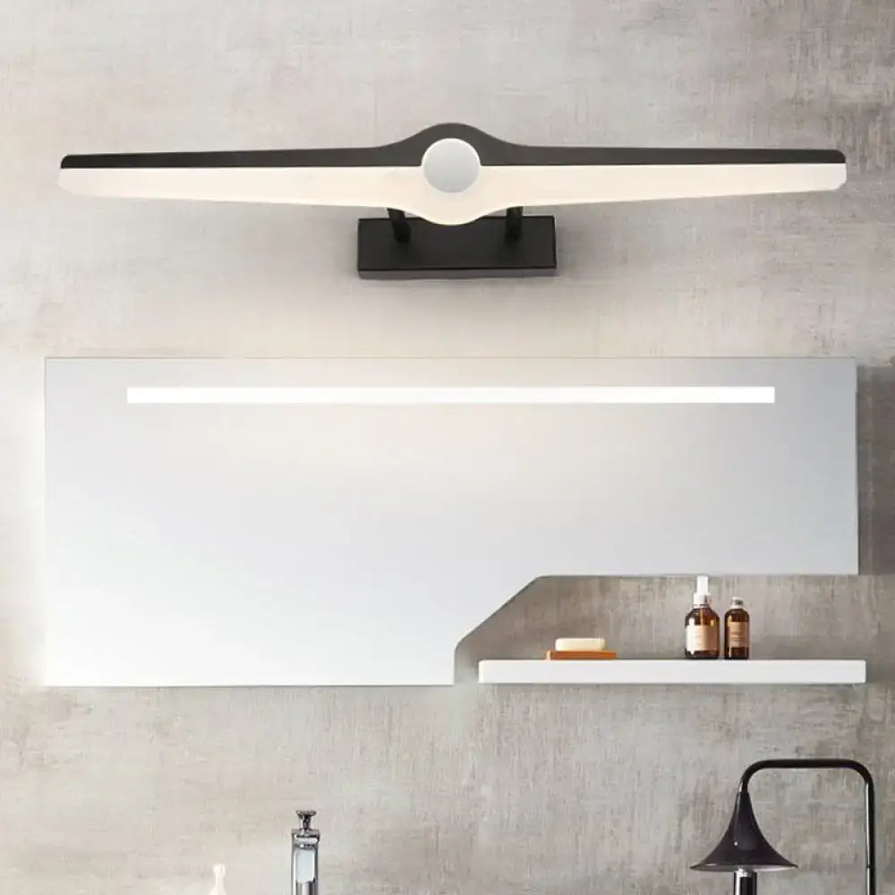 Black Modern Wall Light Aluminum Acrylic Build