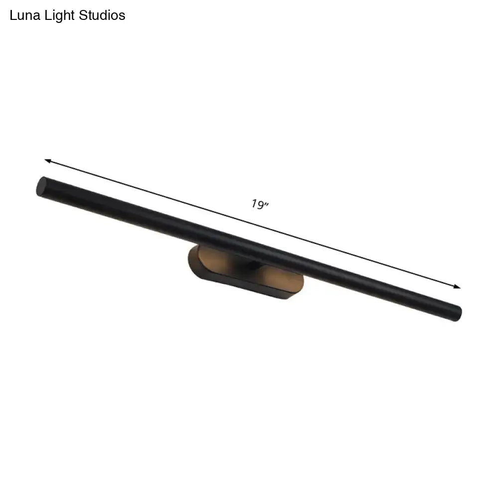 Black Metal Vanity Light Three Size Options