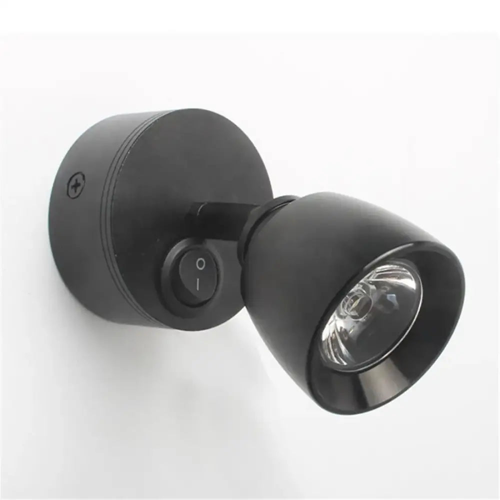 Black Motion Sensor Wall Lamp