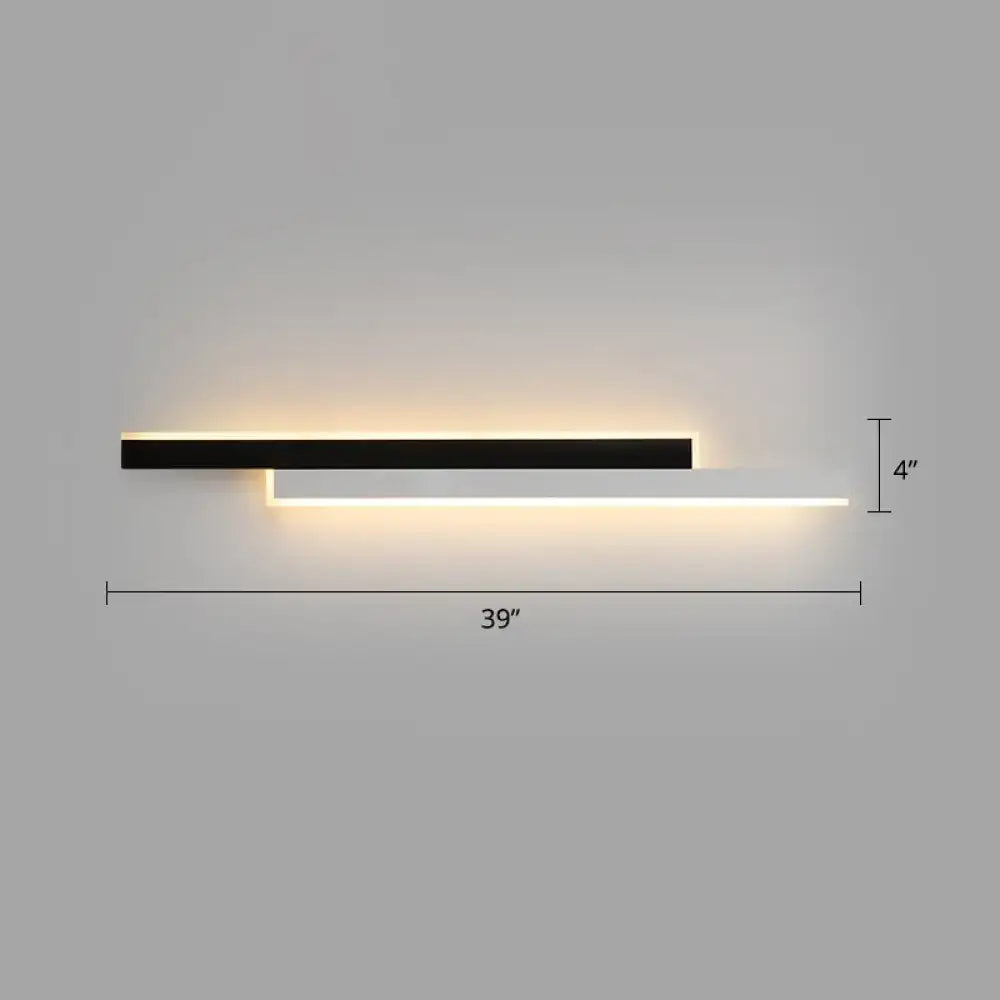 Black Linear Corridor Light