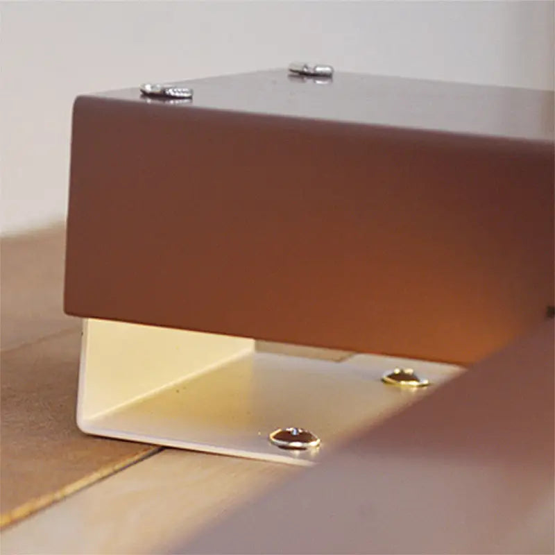 Black White Vanity Light Bold Linear Brown