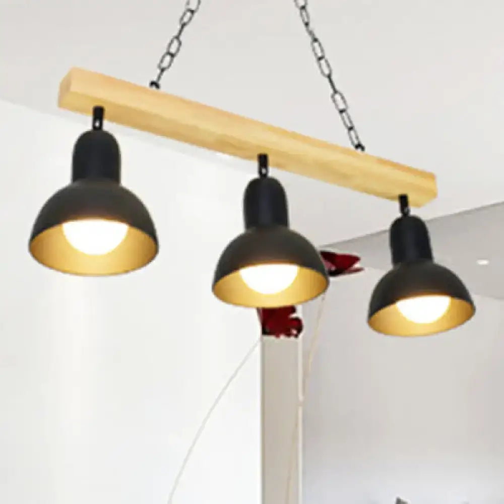 Black White Industrial Pendant