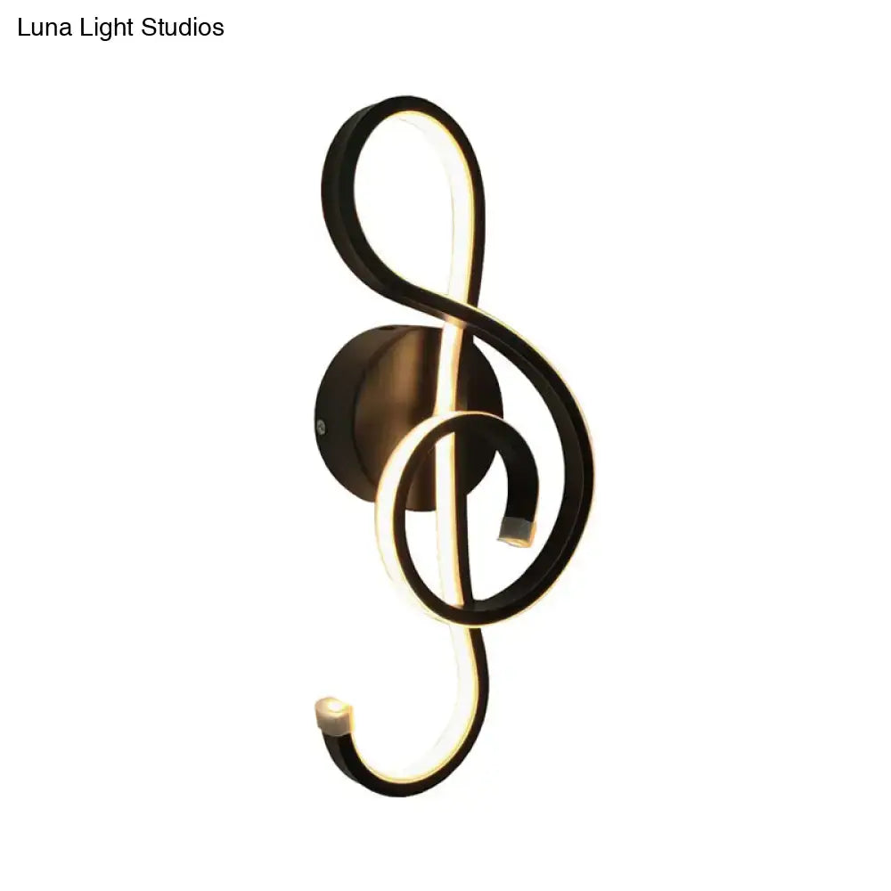 White Musical Note Lamp