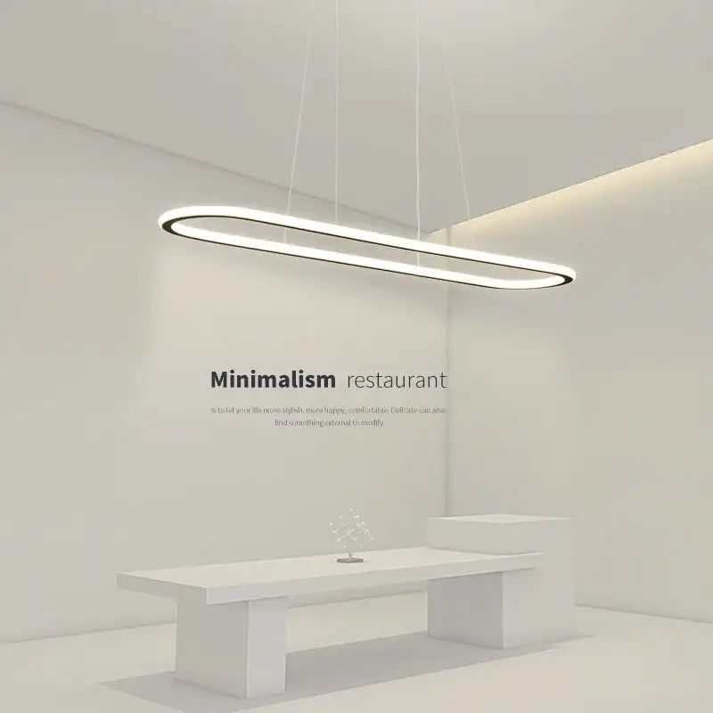Gold Oval LED Chandelier