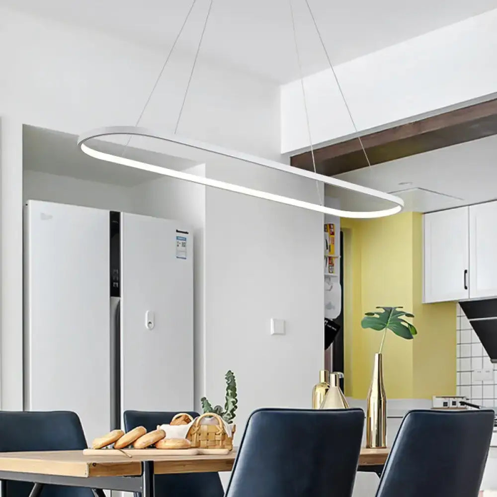 Black Oval Island Pendant