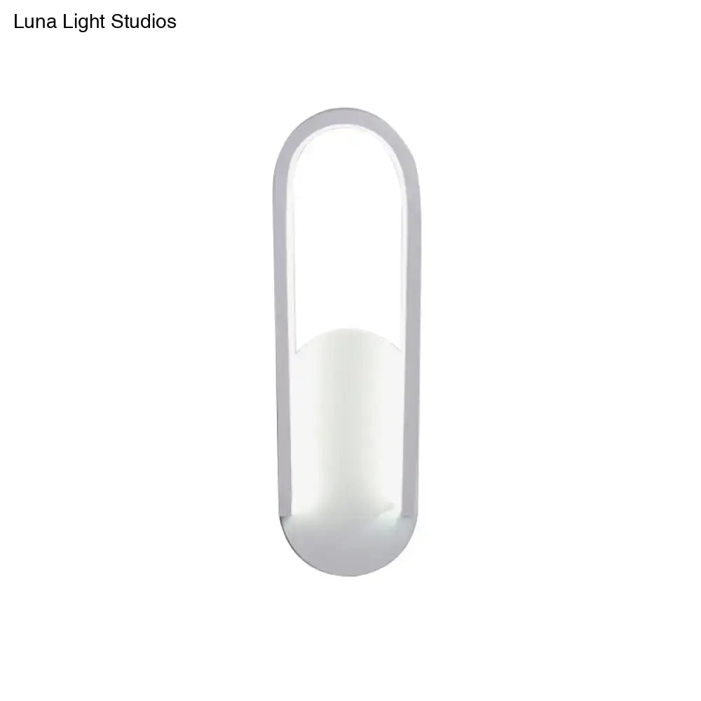 Black Metal Acrylic Parlor Wall Sconce