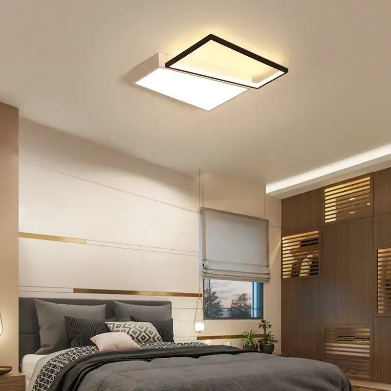 Black White Rectangular Light
