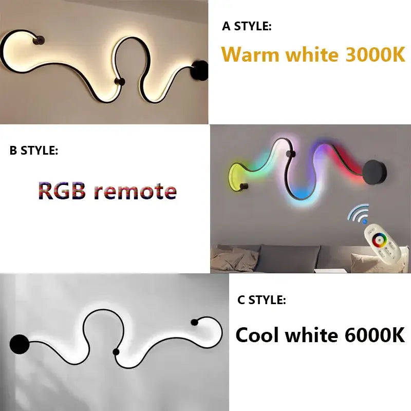 Black Sculptural Wall Lamps