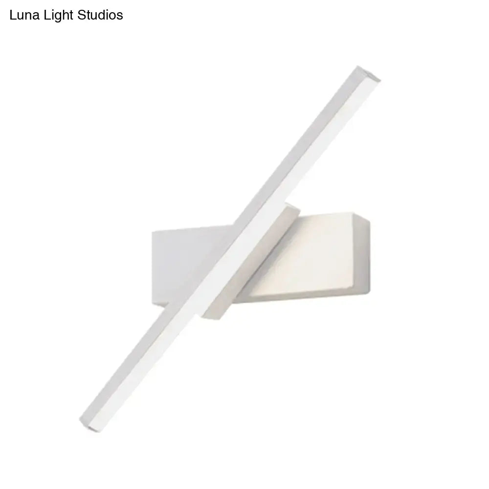 Black Slim LED Sconce