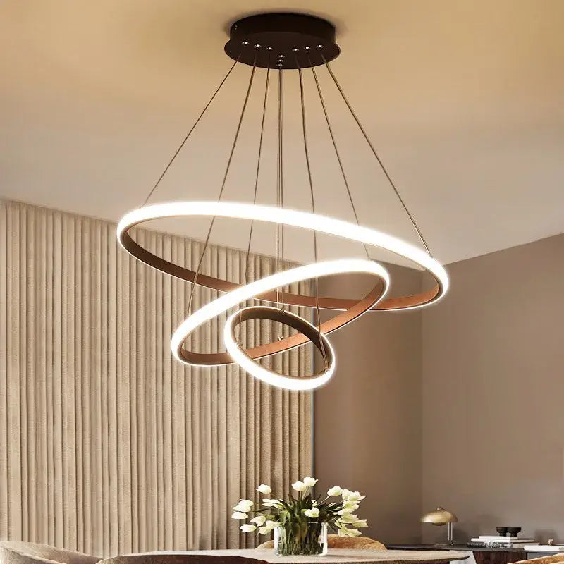 Black Spiral Pendant Chandelier