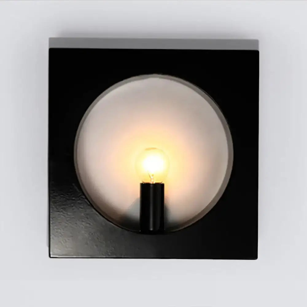 Glass Globe Wall Lamp