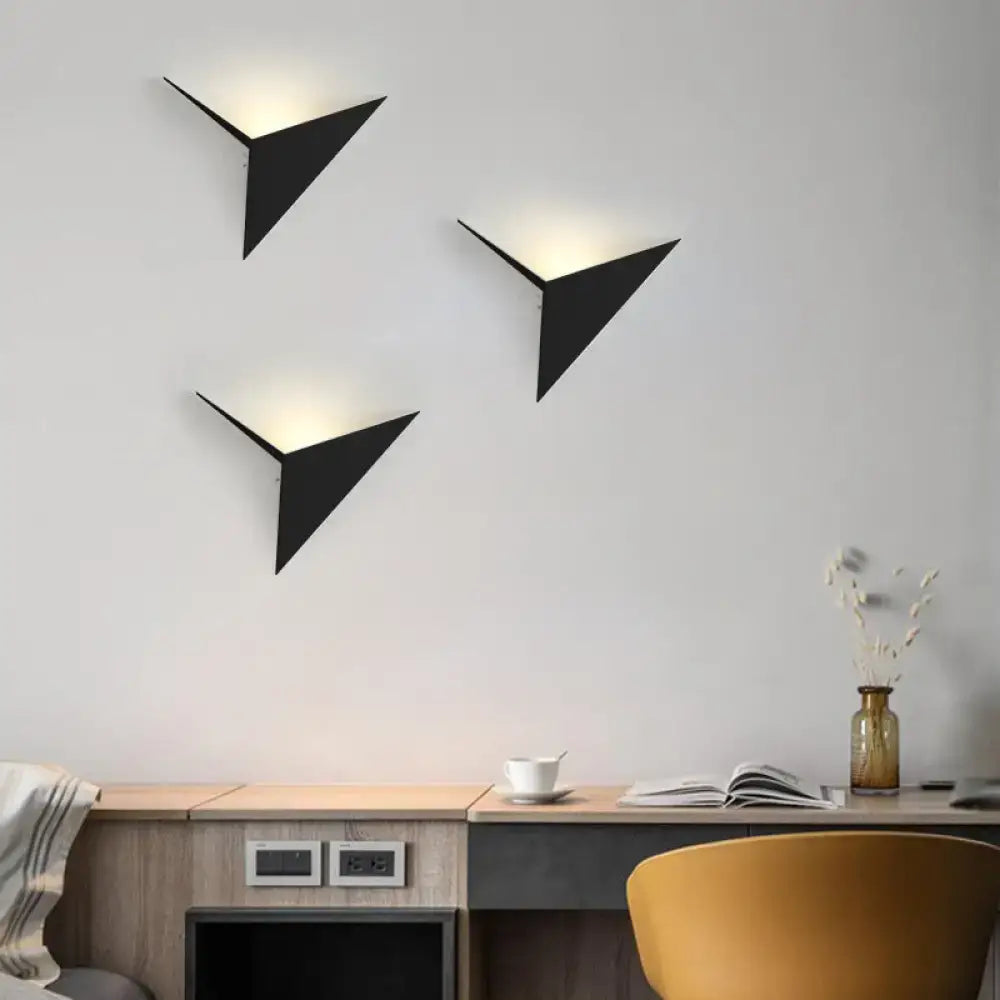 Triangle Sheet Wall Lamp Sturdy Acrylic Build