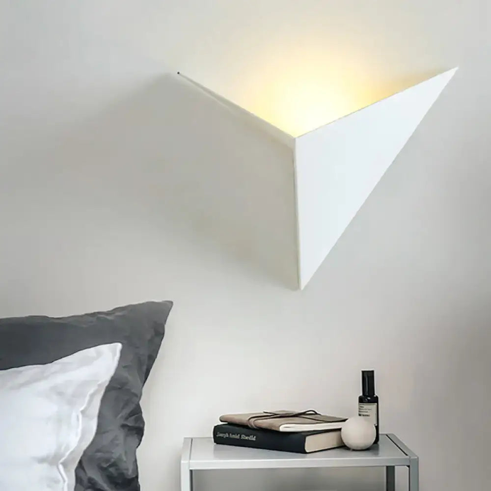 Triangle Sheet Wall Lamp Sturdy Acrylic Build
