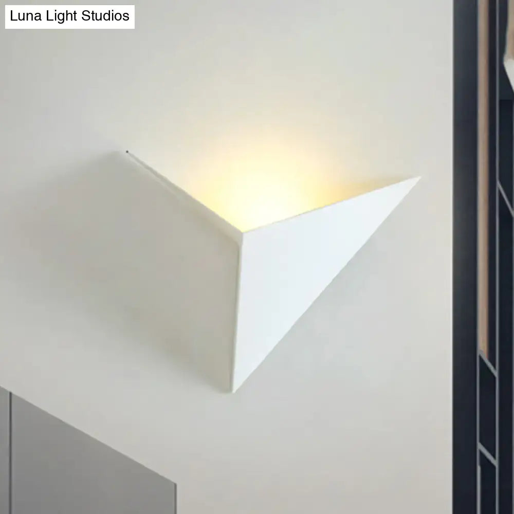 Triangle Sheet Wall Lamp Sturdy Acrylic Build