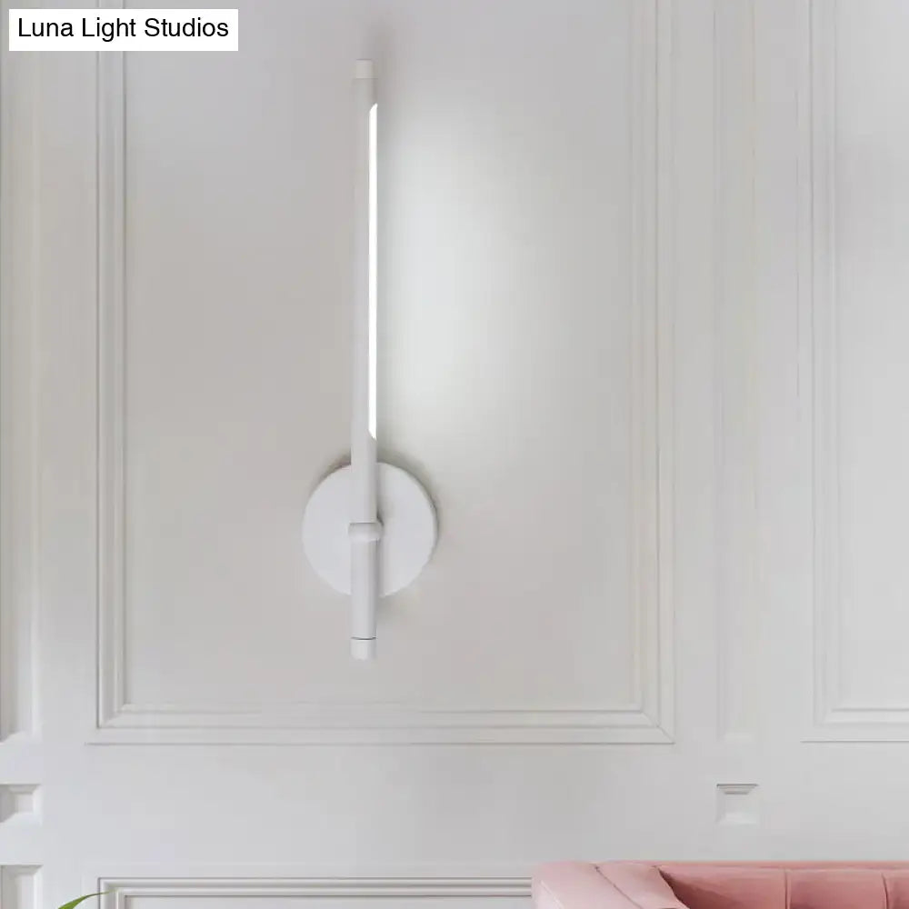 Metal Tubular Wall Sconce Direct-Wired