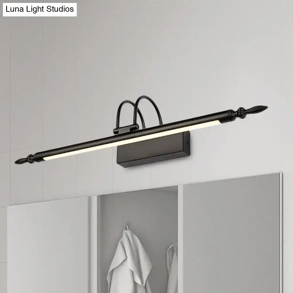 Black Linear Vanity Light Three Size Options
