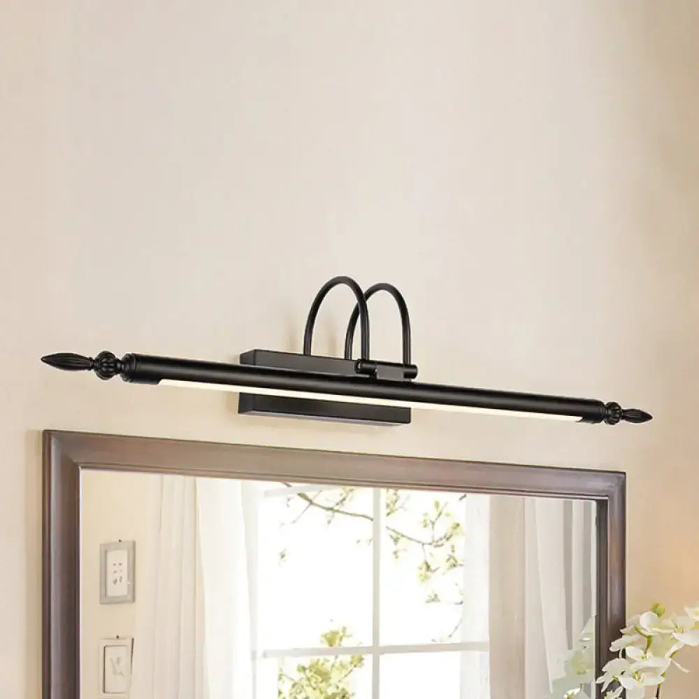 Black Linear Vanity Light Three Size Options