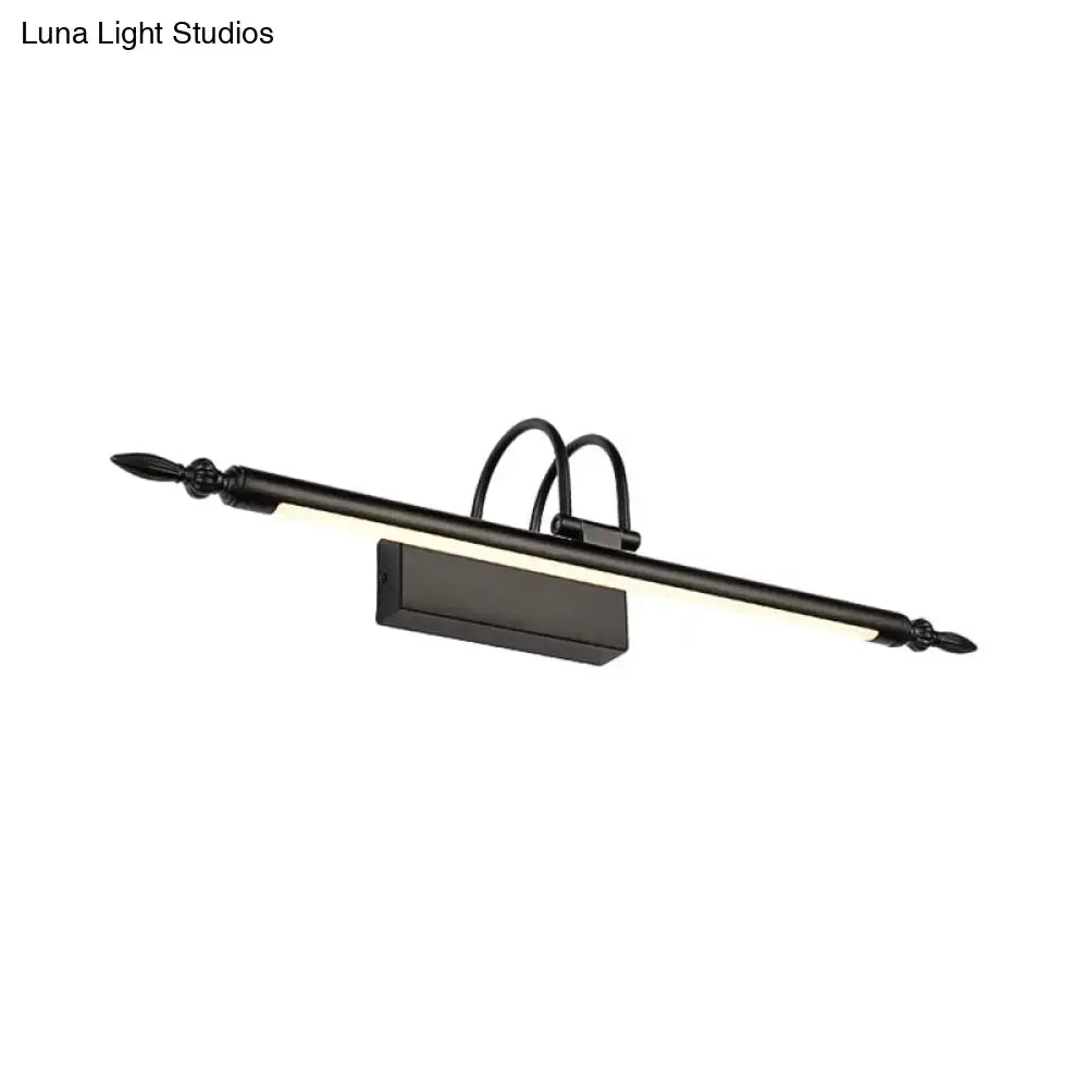Black Linear Vanity Light Three Size Options