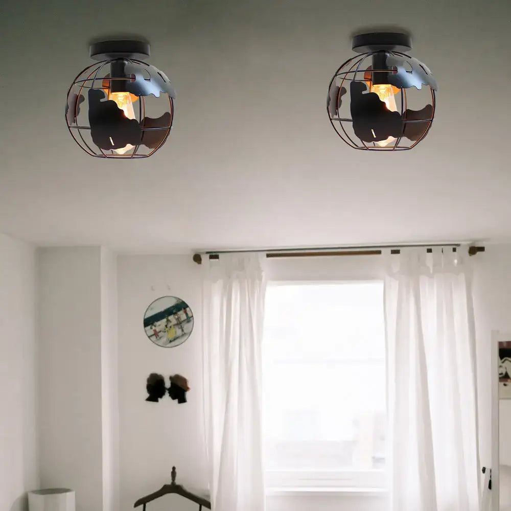 Black Globe Ceiling Shade