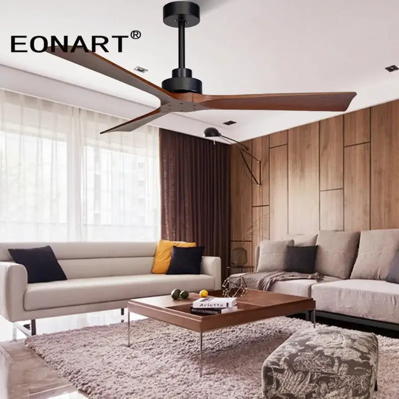 Black Wooden Ceiling Fan