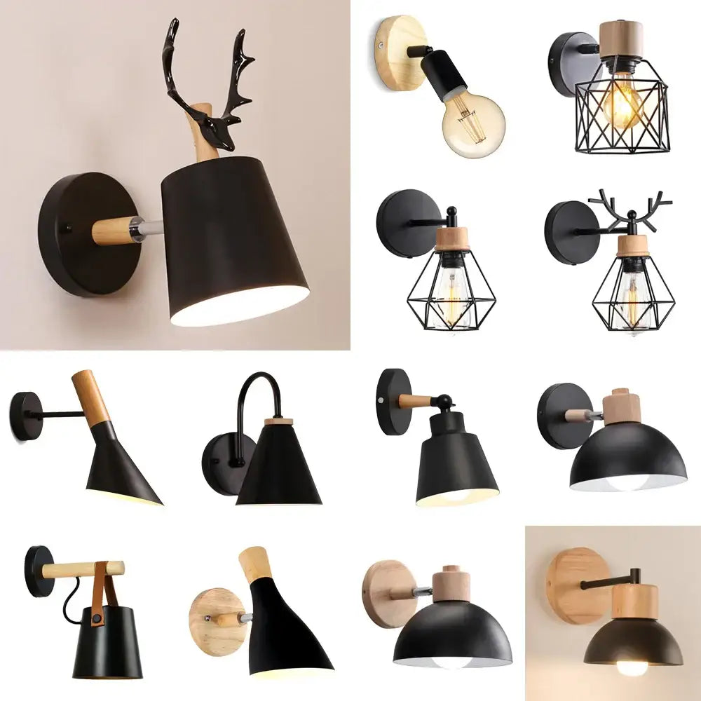 Black Antler Wall Sconce