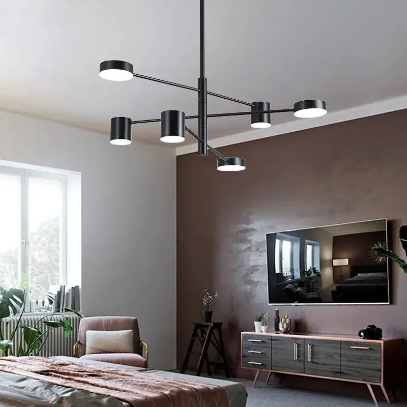Black Wrought Iron Chandelier