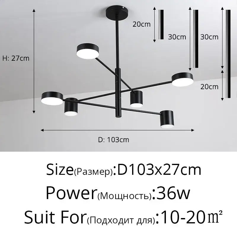 Black Wrought Iron Chandelier