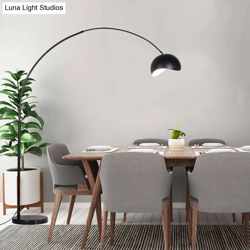 Yellow Arc Floor Lamp