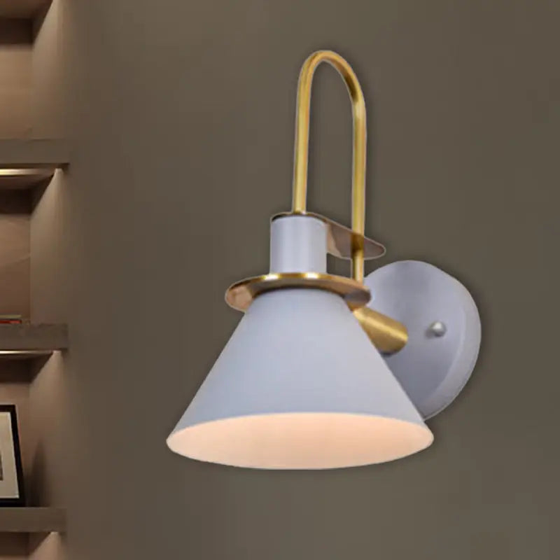 Brass Pyramid Wall Sconce