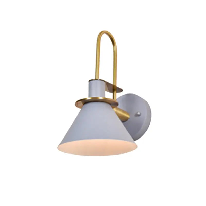 Brass Pyramid Wall Sconce