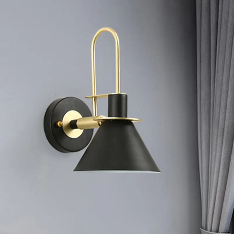 Brass Pyramid Wall Sconce