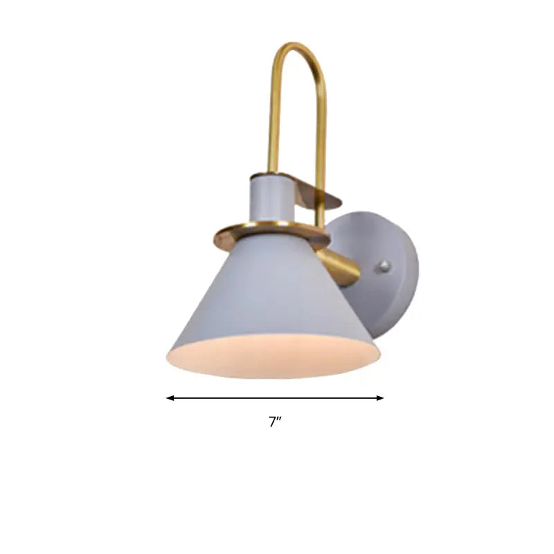 Brass Pyramid Wall Sconce