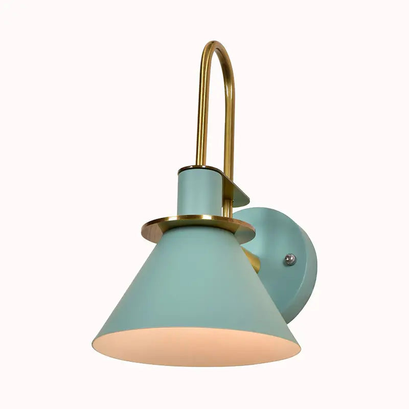 Brass Pyramid Wall Sconce