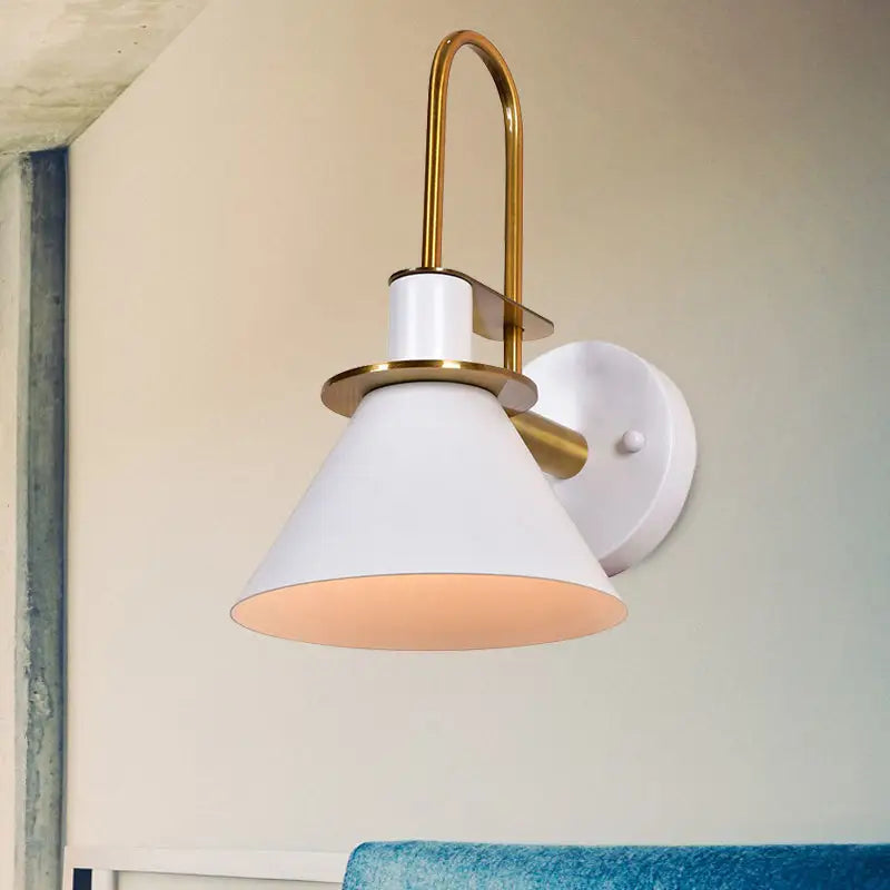 Brass Pyramid Wall Sconce